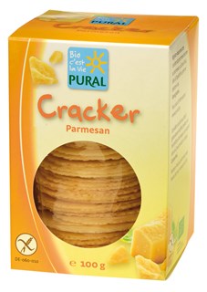 Pural Cracker parmesan sans gluten bio 100g - 4382